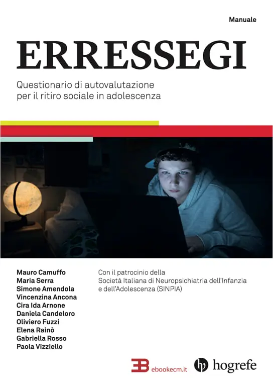 Copertina ebook ECM ERRESSEGI - Questionario di autovalutazione per il ritiro sociale in adolescenza